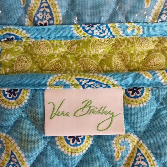 Vera Bradley Tri-fold Wallet Bermuda Blue - Picture 4 of 9